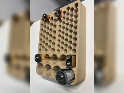 Wall mounted battery organize