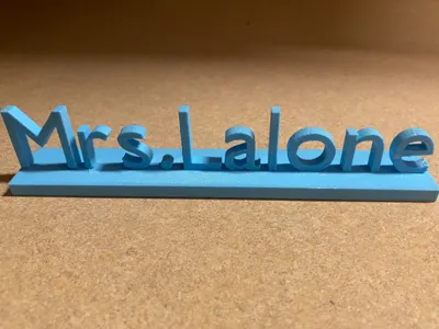 Teacher Name Plate