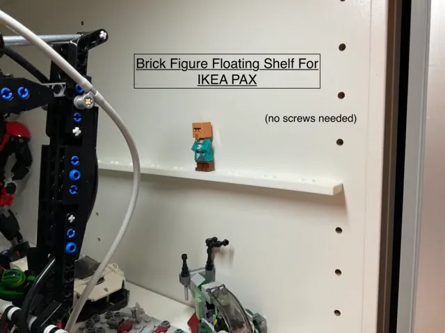 IKEA PAX Floating Shelf For Brick Mini figures