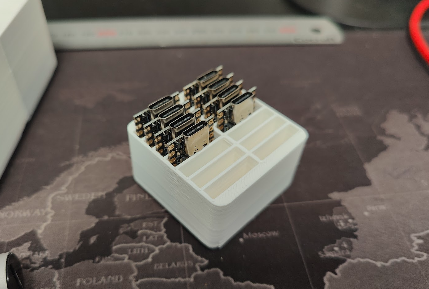 Gridfinity ESP32 C3 supermini holder