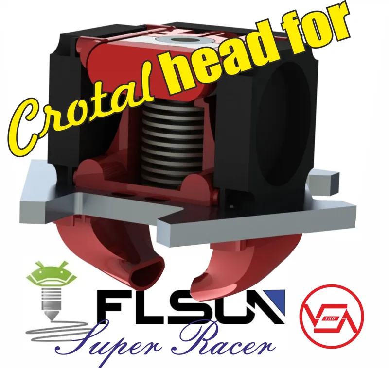Crotal head For FLSUN Super Racer