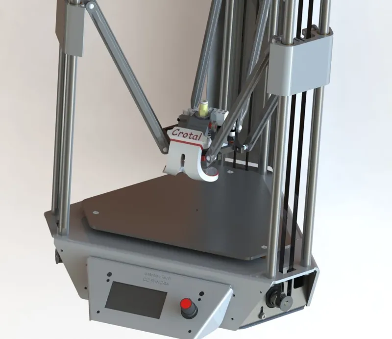 Crotal Micro Delta Rework E3D V6 fan duct 