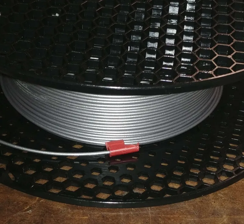 Filament spool clip, minimalist.