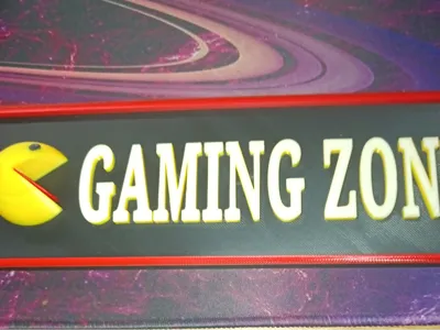 Gaming Zone Schild