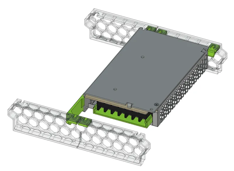 Voron 0.2 Glueless PSU Mount