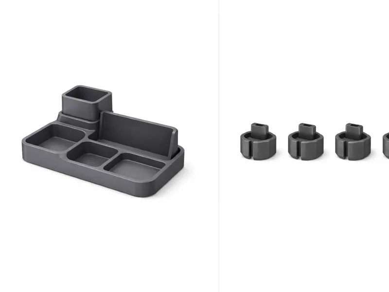 Minimalist Desk Organizer + Cable Holders
