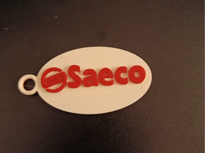 Chaveiro com logotipo Saeco