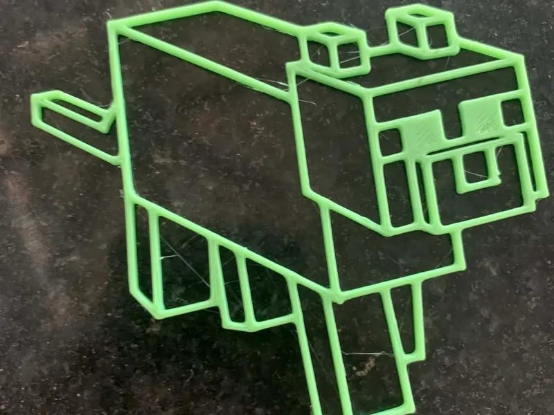 Minecraft Inspired Cat Wall/Flat Art