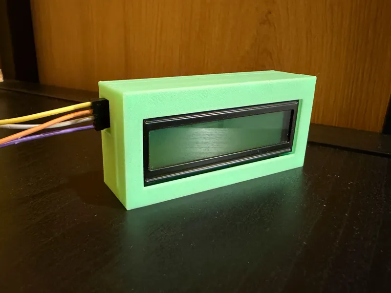 Simple I2C 2x16 (1602) LCD module Case