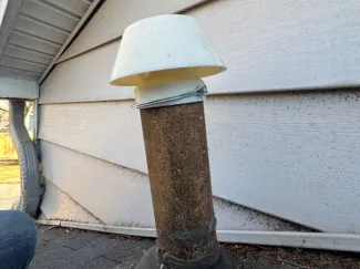 Vent Stack Cover for 3.25 inch galvanized pipe