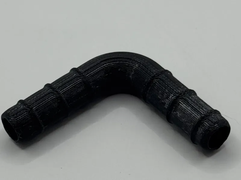 Strong 90° hose barb elbow for tubing/hoses