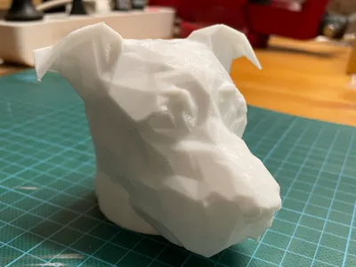 Pitbull Low-Poly Art trailer hitch cover