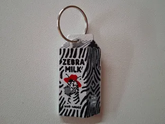 Portachiave brick latte di zebra