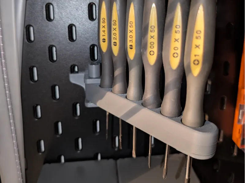 rotating screwdrivers holder for Ikea Skadis 