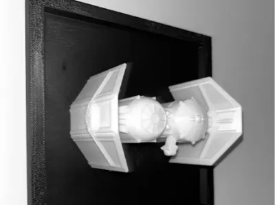 Star Wars tie bomber wall art