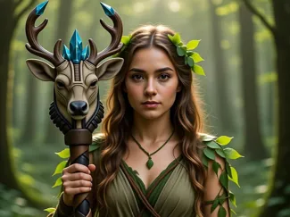 crystal Fawn scepter