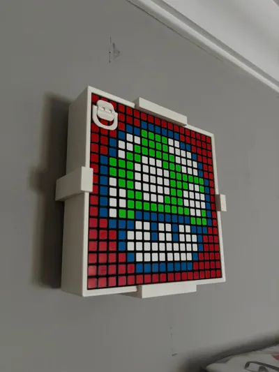 Mosaic rubik cube wall holder