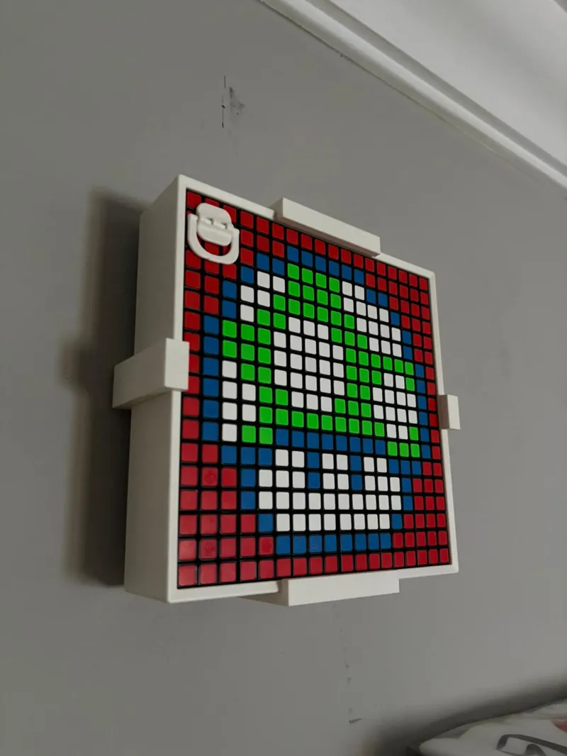 Mosaic rubik cube wall holder