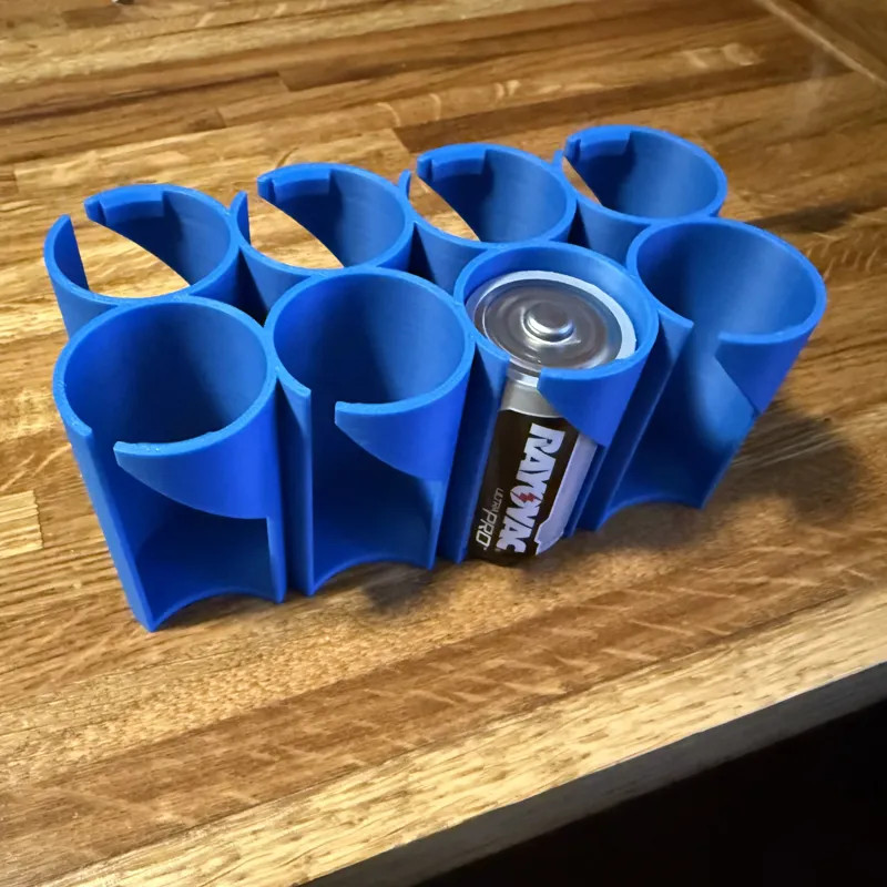 D Battery Storage Holders - 2, 4, 6, 8, 12 Pack