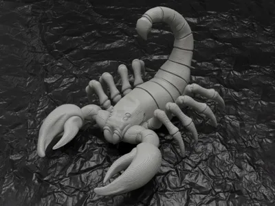 Realistic Desert Scorpion