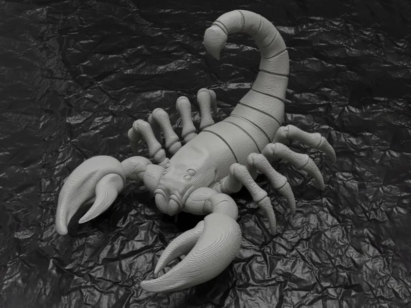 Realistic Desert Scorpion