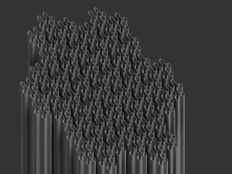 Fractal organic vase