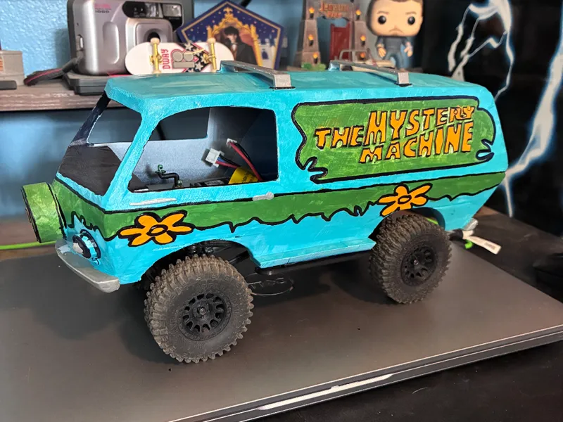 1:24 SCX24 Mystery Machine crawler body