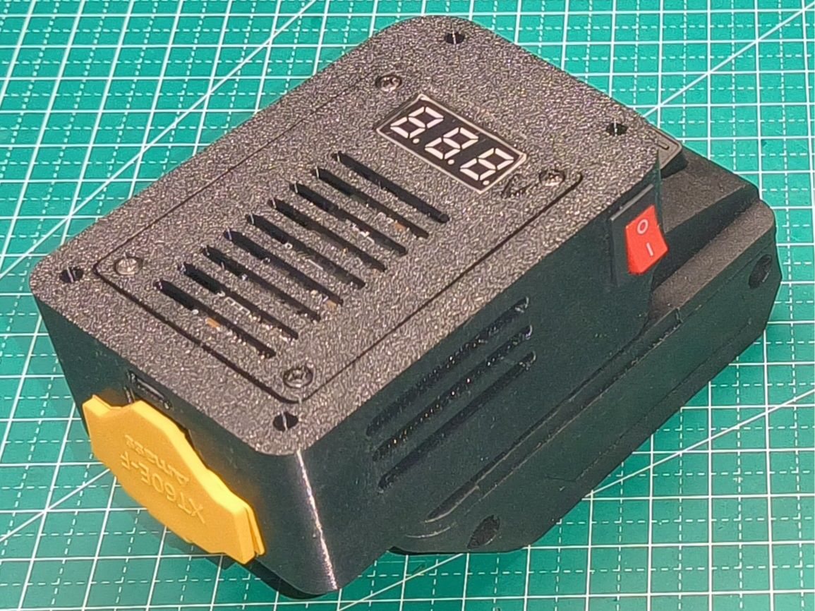 威克士电动工具小脚电池带3518模块和电压表的XT60和DC口的取电座