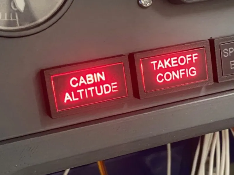 Boeing 737 Annunciator Main Instrument Panel