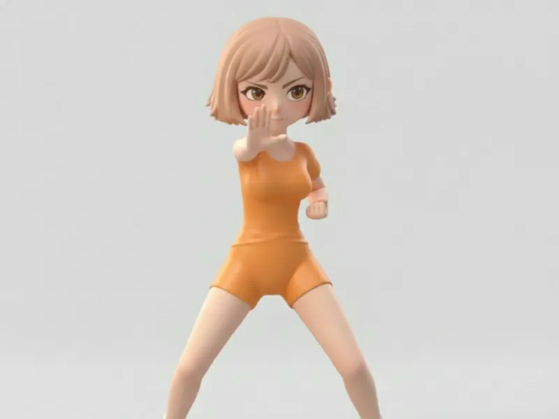 Mezzo Forte - Mikura with martial art pose