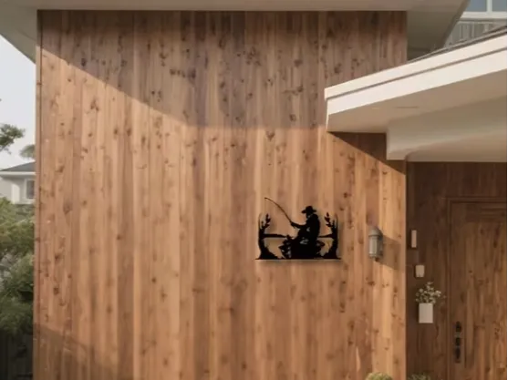 Fisherman Fishing Wall Art