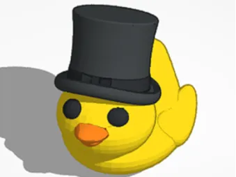 Duck With Top Hat