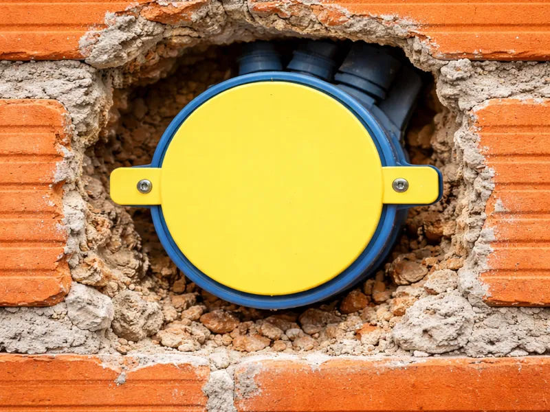 barrier before concreting for electrical sockets
