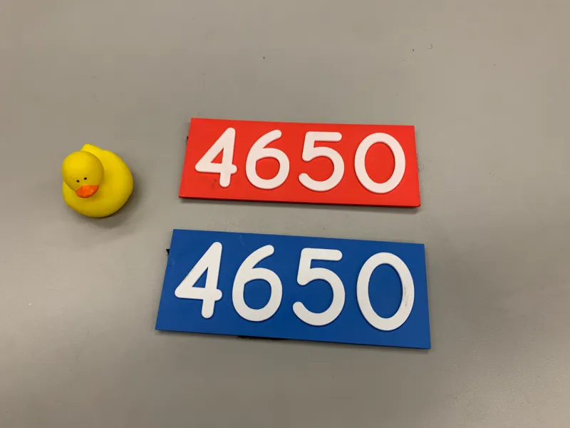 FTC Robotics Number Plate