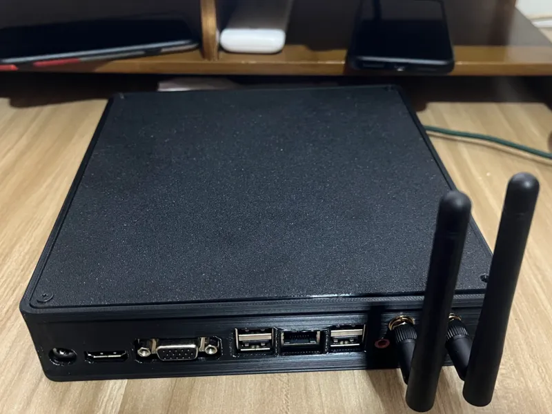 ITX机箱DC供电Thin-itx工控机一体机主板机箱