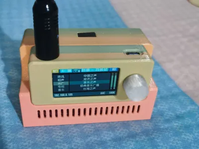 SI4732 radio case, 18650 magnetic base