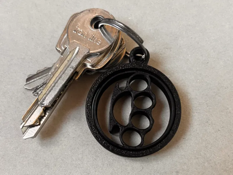 knuckleduster keychain