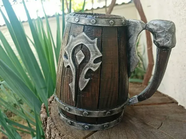 Support canette forme mug - logo Horde