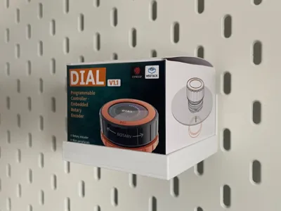Skadis M5Stack Dial - holder / shelf with dovetail