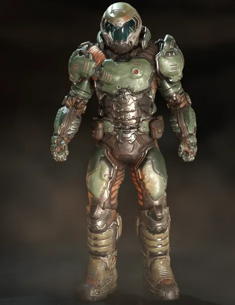 articulated doom slayer 2016 - Free 3D Print Model - MakerWorld