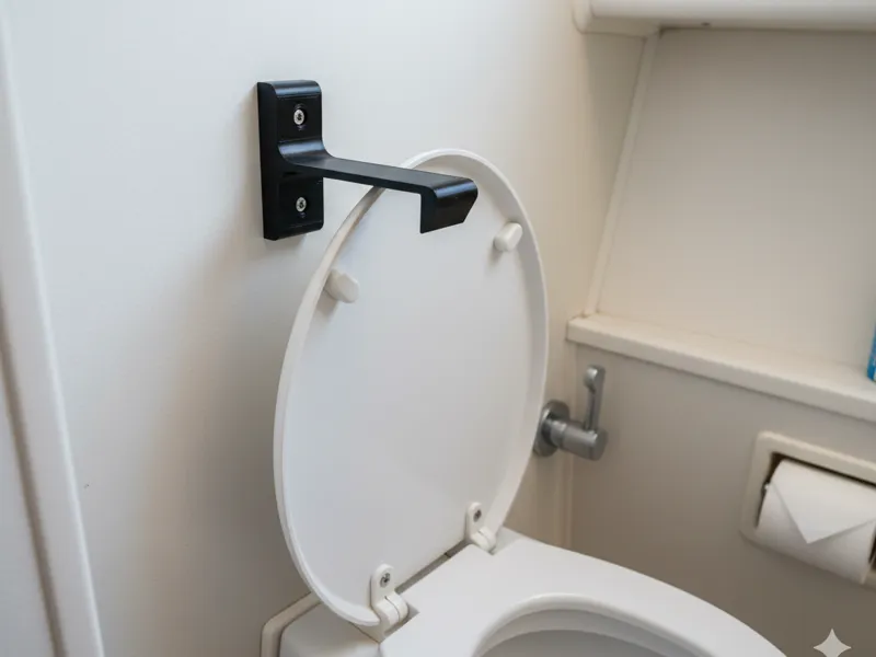 Anti-Slam Marine Toilet Latch