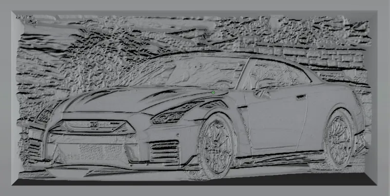 Nissan gtr Lithophane
