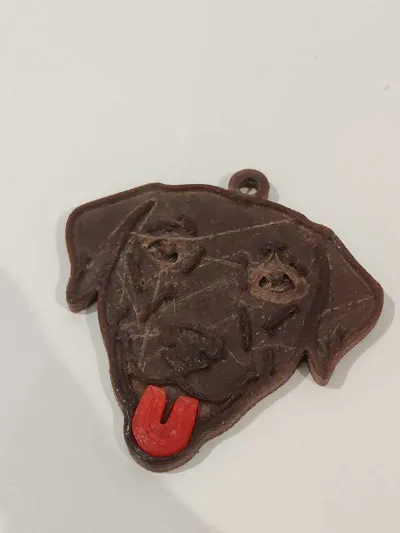 Podenco Canario Keychain – Multi-Part (No AMS)