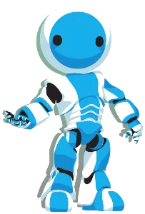 Logo génération robot en relief et couleur