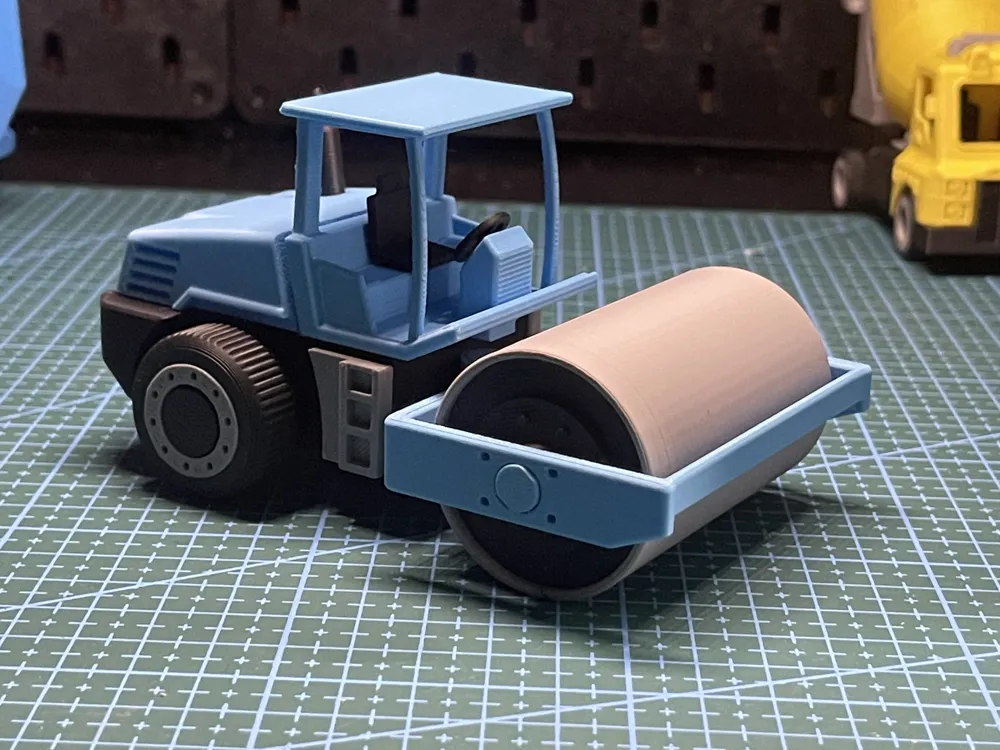 Camion Compresseur Rouleau Jouet De Construction Miniature Cadeau Pour Enfant - Jeux