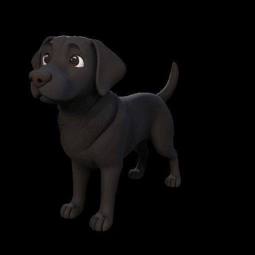 Cartoon style Labrador retriever english breed