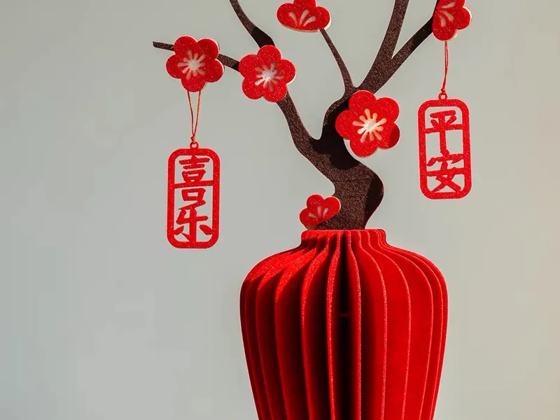 新春创意梅花摆件