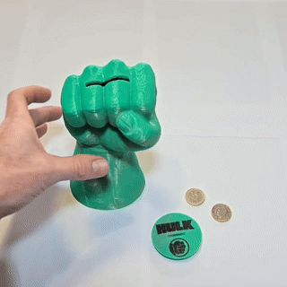 Hulk hand piggy bank