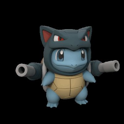Squirtle with a blastoise cosplay