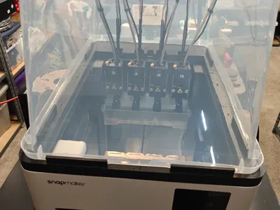 Snapmaker U1 Top using Walmart Sterilite 55L bin